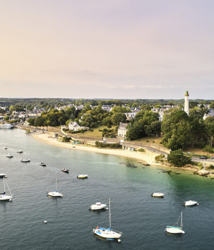 Vue from a drone, Bénodet