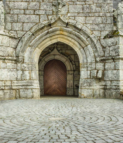 Entrance to Saint-Primel Church