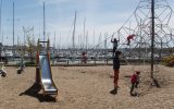 AIRE DE JEUX PORT LA FORET ENFANTS BATEAUX ©OTLFF