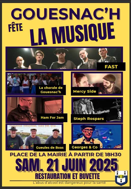 fete de la musique gouesnach 21 juin
