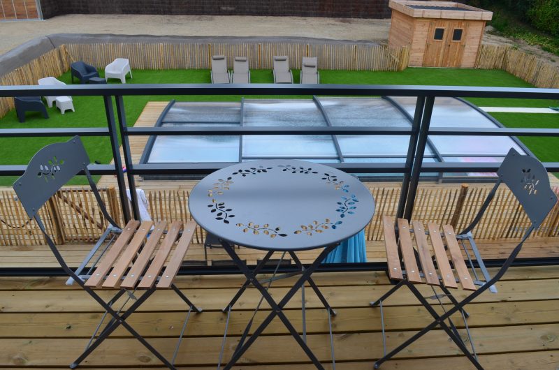 vue balcon piscine